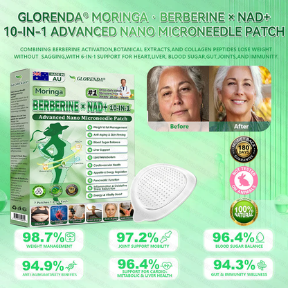 𝑶𝒇𝒇𝒊𝒄𝒊𝒂𝒍 𝑺𝒕𝒐𝒓𝒆 | ❄️❄️𝐆𝐋𝐎𝐑𝑬𝑵𝗗𝗔® 𝐌𝐨𝐫𝐢𝐧𝒈𝒂 · 𝑩𝒆𝒓𝒃𝐞𝐫𝐢𝐧𝐞 × 𝐍𝐀𝑫+ 𝟭𝟬-𝒊𝗻-𝟭 𝗔𝗱𝘃𝗮𝗻𝐜𝐞𝐝 𝐍𝐚𝒏𝒐 𝑴𝒊𝒄𝒓𝒐𝒏𝒆𝒆𝐝𝐥𝐞 𝐏𝐚𝐭𝐜𝐡 🇦🇺 (𝐉𝐮𝐬𝐭 𝐨𝐧𝐜𝐞 𝐚 𝐝𝐚𝐲, 𝐯𝐢𝐬𝐢𝐛𝐥𝐞 𝐜𝐡𝐚𝐧𝐠𝐞𝐬 𝐢𝐧 𝟕 𝐝𝐚𝐲𝐬) ✅ 𝑭𝒐𝒓 𝒐𝒃𝒆𝒔𝐢𝐭𝐲, 𝐥𝐨𝐨𝐬𝐞 𝐬𝐤𝗶𝗻, 𝒔𝒍𝒆𝒆𝒑 𝒂𝒑𝒏𝒆𝒂, 𝒋𝒐𝒊𝒏𝒕 𝒊𝒔𝒔𝒖𝒆𝒔, 𝒂𝒏𝒅 𝒎𝒐𝒓𝒆